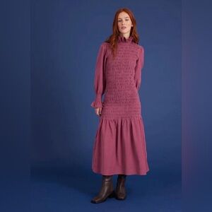 Maria de la Orden Corduroy Mauve Alexis Dress Size L